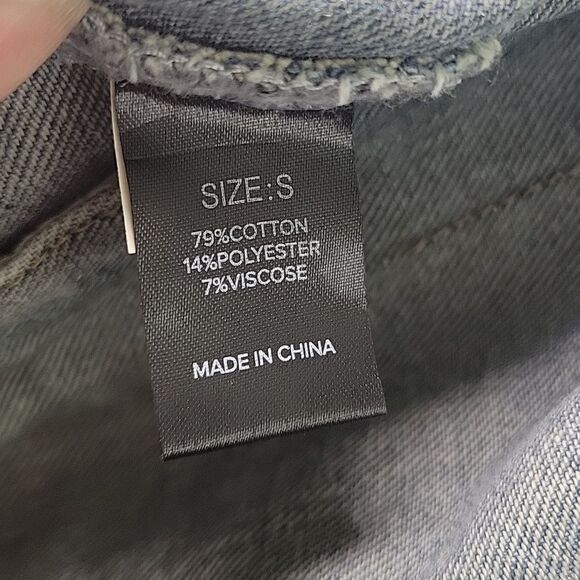 NWT Fashion Nova Oversized Trucker Denim Jean Jacket Men's Small Light W… - Picture 11 of 13